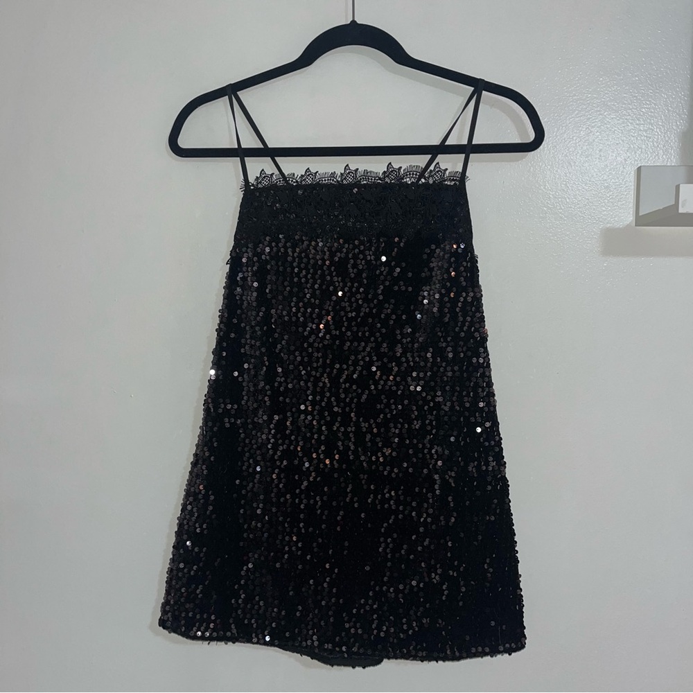 Free People That Girl Sequin Slip Dress